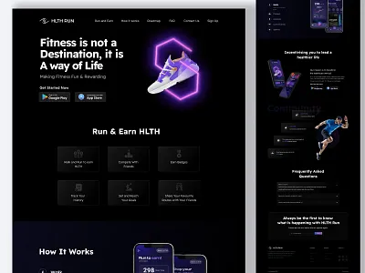 Landing Page (UI & UX) branding design graphic design hero banner ui