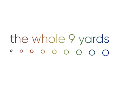 The Whole 9 Yards branding design fitness gradient graphic design identity illustration logo logodesign rainbow vector