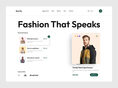 E-commerce Landing Page. clean ecommerce ecommerce app ecommerce web fashion fashion brand fashion design fashion landing page fashion ui homepage landing page online shop online stone shopify simple ui user interface web design web header website