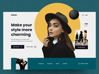 Fashion Platform 💻 branding design fashion fashion store graphic design landing landing page typography ui web design website