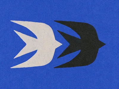 Migrations No. 7 bird birds branding contemporary design fly folk folk art free hand drawn illustration jamescoffman logo minimal modern peace procreate symbol