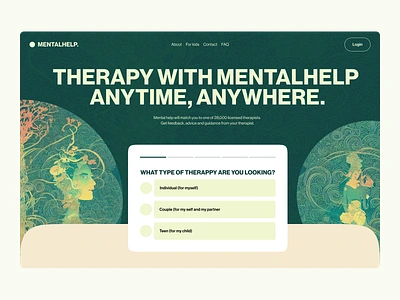 Mental health anxiety clean depression design illustration mental mental health mental illness minimal self care ui web