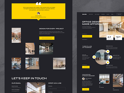 Interior Studio Website 🛋️ branding design furniture graphic design interior interior design landing landing page typography ui web design website