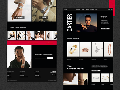 Jewelry Store 💎 design fashion graphic design landing luxury jewelry typography ui web design website