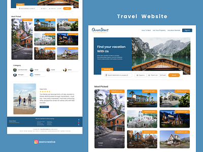 Travel Website travel ui ux