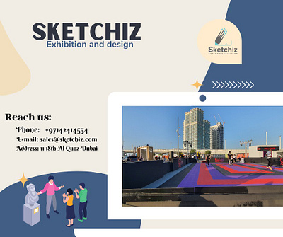 Sketchiz Design & Exhibition 3d animation branding graphic design logo motion graphics ui