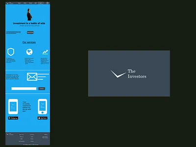 The Investors dailyui design dribbble ecommerce figma graphic design homepage icon justinmind landing page layout logo logo design mockup ui ui design uiux ux web web design