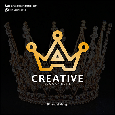 A + Crown logo branding design graphic design illustration logo motion graphics typography ui ux vector