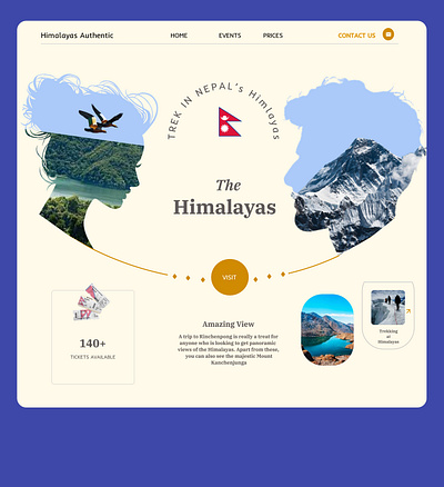 Landing page design for, Travel and Tourism design graphic design ui ux