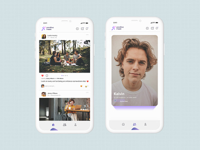 Positive Meet design ui ux