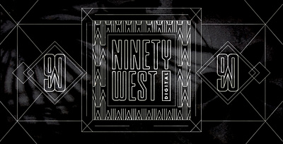 Ninety West Digital brand design branding design graphic design illustration logo logo design