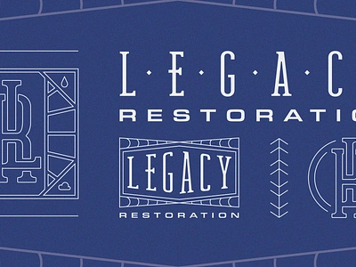 Legacy Restoration brand design branding design graphic design logo logo design typography