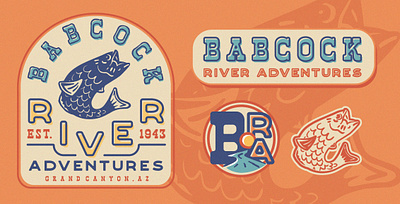Babcock River Adventures brand design branding design graphic design illustration logo logo design typography