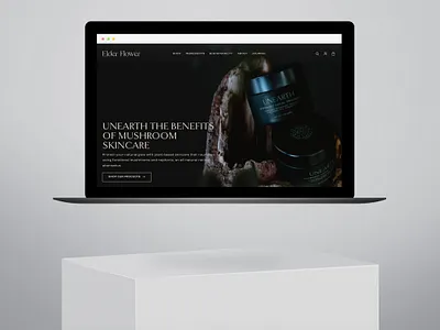 Elder Flower Web Design contemporary modern natural skincare ui web design website