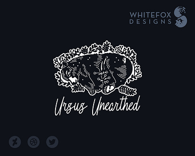 Ursus Unearthed bear branding design logo nature vector