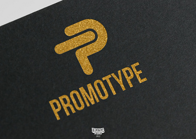 PromoType Logo (Golden) branding design gold golden graphic graphic design graphicdesign logo marketing promo promotion promotype type vector