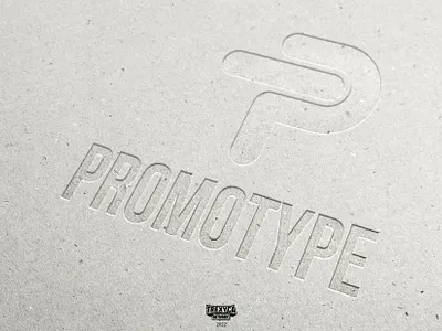 PromoType Logo (Concaved) branding concaved design graphic graphic design graphicdesign logo marketing promo promotion promotype pt tp type vector