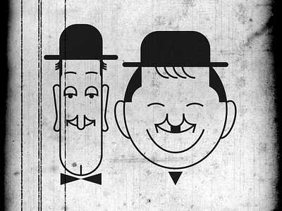 Laurel and Hardy illustraion illustration illustration art illustration digital illustrations laurelandhardy minimalist seattle