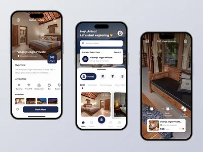 Hotel Booking App app bali booking clean design hotel rent staycation travel ui ui design