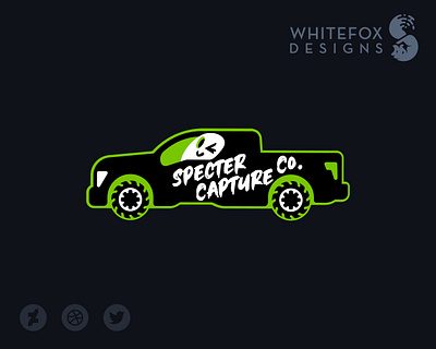 Specter Capture Co. branding design ghost logo truck vector