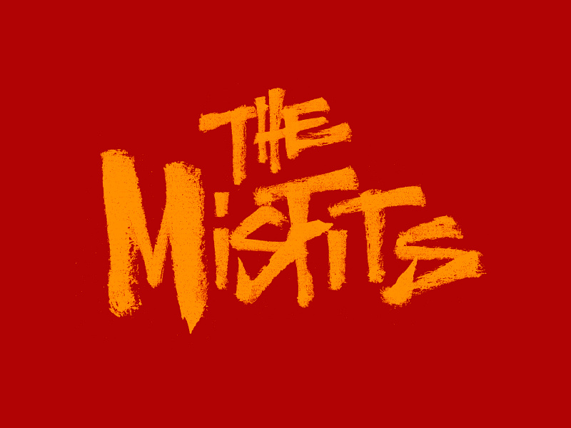 The Misfits calligraphy lettering letters punkrock street themisfits type typography