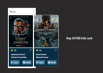 <100 day challenge> Day 45 Info Card 100daychallenge dailyui design ui ux