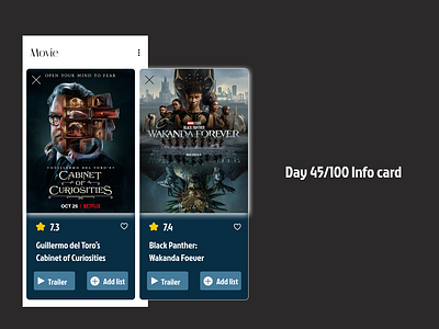 <100 day challenge> Day 45 Info Card 100daychallenge dailyui design ui ux