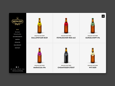 E-Commerce Website Design beer beer shop beerwebsite branding brewery dark e commerce home page interface landing page minimal modern onlineshop product sale store website