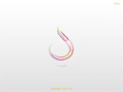 Arabic Calligraphy Letter DAAL. arabic calligraphy arabic letters arabic logo arabic typography calligraphy custom brushes identity inspiration islamic design logo vector art