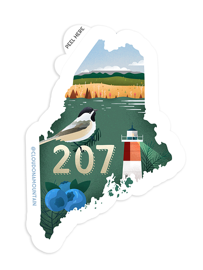 Maine Sticker