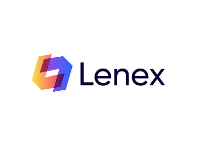 Lenex logo brand identity branding identity logo mark symbol