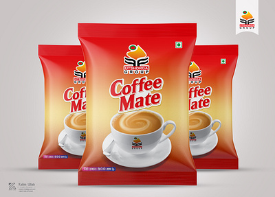 Coffee Mate Foil Packet Design biscuit packaging chips packet design coffee mate foil packet design design foil packet illustration logo packaging design pouch design print design