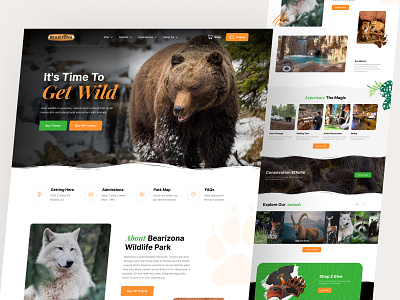 Zoo Website designs, themes, templates and downloadable graphic elements on  Dribbble