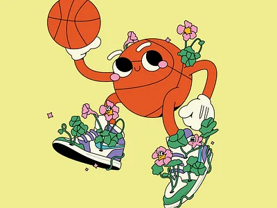 tough game basketball character character design characters illustraion vector art vector character vector illustration