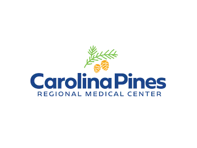 Carolina Pines Hospital Logo hospital identity logo pine cone