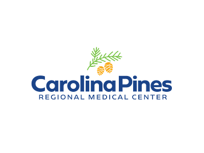 Carolina Pines Hospital Logo hospital identity logo pine cone