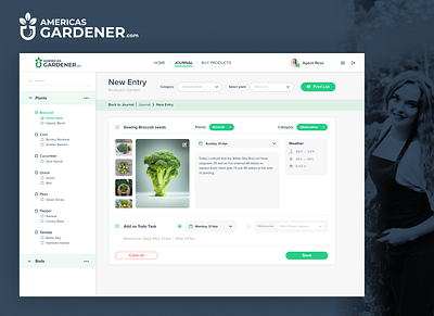 Gardener's Desktop App desktop app desktop garden app e commerce figma garden app gardener platform gerden tool program for gardeners uxui design