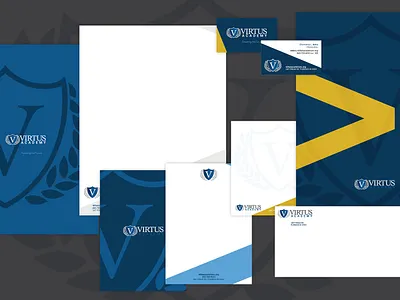 Virtus Academy Identity brand identity logo school