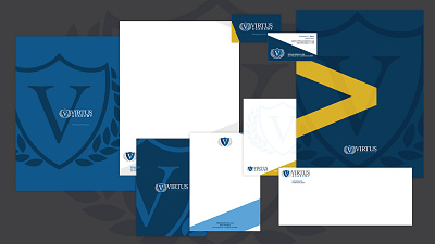 Virtus Academy Identity brand identity logo school