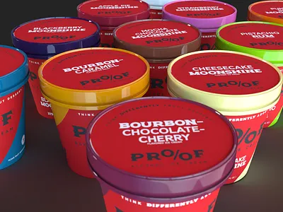 PROOF Packaging brand carton ice cream identity packaging
