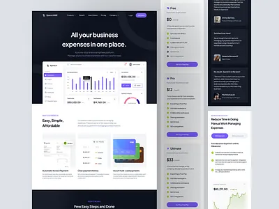 Business Expenses Landing Page landing page