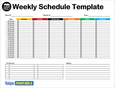 Weekly Schedule Template Word design editable templates free template free templates graphic design printable template printable templates template templates weekly planner weekly schedule