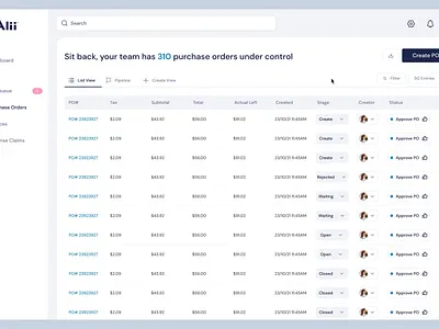 Filters & Saving Views filters interaction product design tables ui ux web app