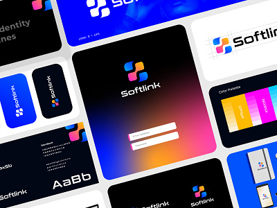 Softlink Logo abstract app logo best logo designer blockchain logo brand identity branding colorful logo gradient logo graphic design link logo logo logo design logo designer modern logo s logo tech logo ui ux web design web logo