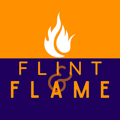 Flint & Flame Logo amazing app branding creative design graphic design illustration logo minimalist typography ui ux vector
