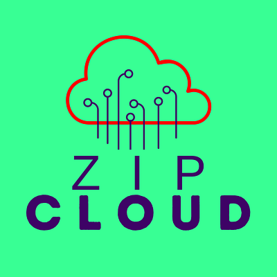 Zip Cloud Logo amazing app branding creative design graphic design illustration logo minimalist typography ui ux vector