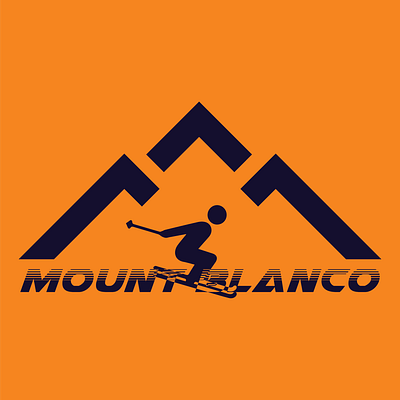 Ski Mountain Logo amazing app branding creative design graphic design illustration logo minimalist typography ui ux vector