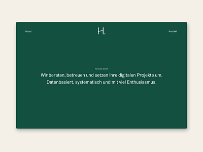 Herodot Website design landing page home page ui classic corporate design design green homepage landing page marketing minimal minimalist product ui uiux user interface web page website website design