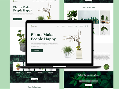 Interior Planting - website development | Plant Website Concept design development ecommerce gardening landing page planting shop web web design website