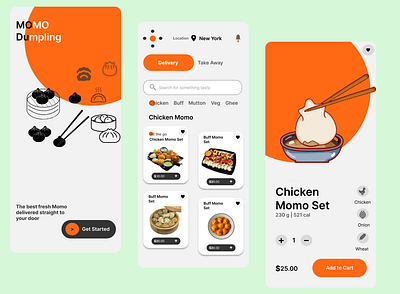 Food Delivery Mobile App Design ! app design ui